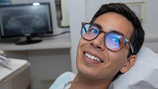 patient after his wisdom teeth removal Vancouver, BC